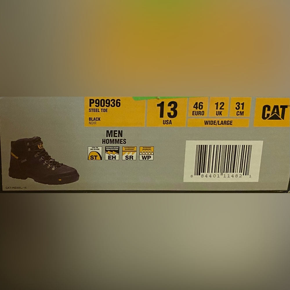 Caterpillar CAT Men’s Size 13 Wide Steel Toe Workboot - Picture 9 of 10